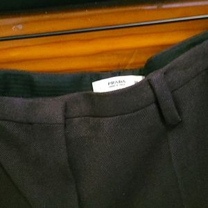 Prada size 2 skinny leg trousers Virgin Wool Blend 27" Waist 29" Inseam
